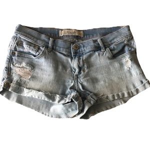 Abercrombie & Fitch Distressed Denim Shorts
